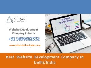 Make your creative website development with Aliqan technologies in India