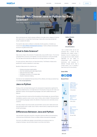 Should You Choose Java or Python for Data Science?