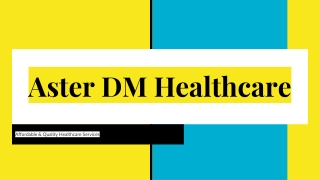 Aster DM Healthcare