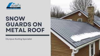 Snow Guards on Metal Roof