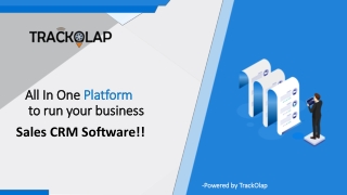 TrackOlap Sales CRM Software - Easy To Implement, Use & Scale