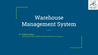 Warehouse Management System