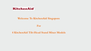 4 KitchenAid Tilt-Head Stand Mixer Models