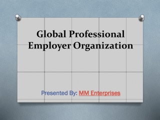 Global Professional Employer Organization