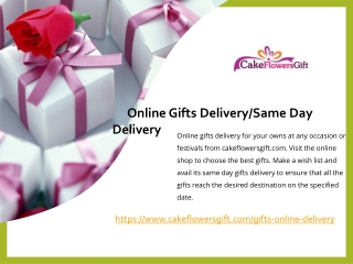 Online Gifts Delivery - Cakeflowersgift