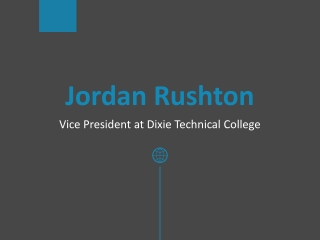 Jordan Rushton - Utah Technical Colleges - A Very Optimistic Person