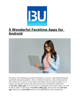 5 Wonderful Facetime Apps for Android