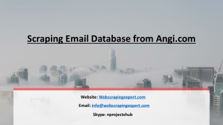 Scraping Email Database from Angi.com