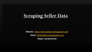 Scraping Seller Data