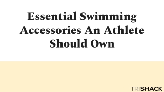 Essential Swimming Accessories An Athlete Should Own