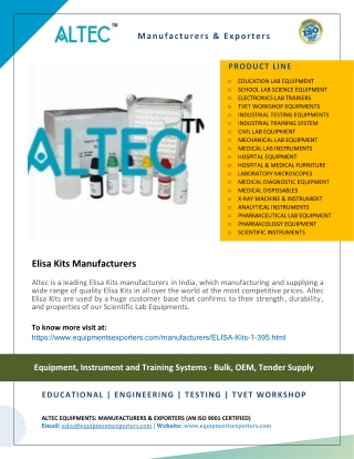Elisa Kits Manufacturers