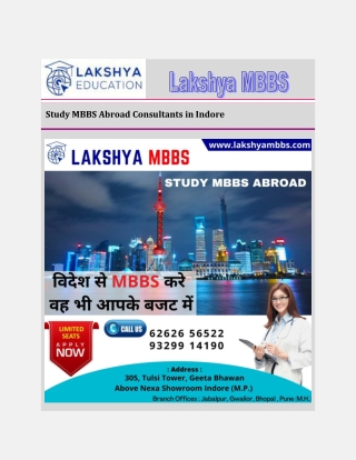 Study MBBS Abroad Consultants in Indore