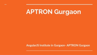 AngularJS Institute in Gurgaon