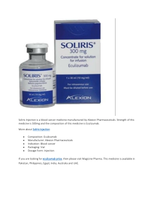 Soliris injection