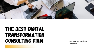 The Best Digital Transformation Consulting Firm