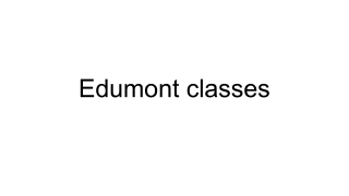 Edumont classes