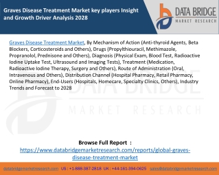 Graves Disease Treatment Market key players Insight and Growth Driver Analysis 2028