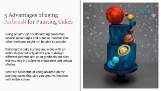 5 Advantages of using Airbrush for Painting Cakes