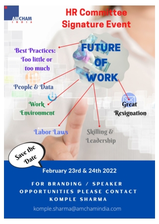 HR Committee Signature Event - Future of Work