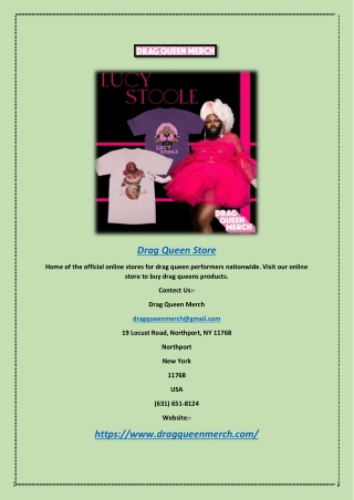 Online Store of Drag Queen's