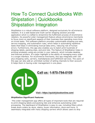 How To Connect QuickBooks With Shipstation