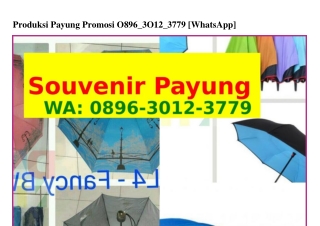 Produksi Payung Promosi