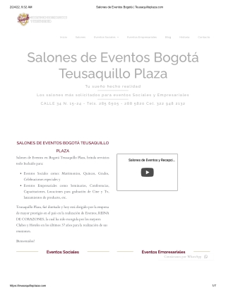 Salones De Eventos Bogotá - Teusaquillo Plaza