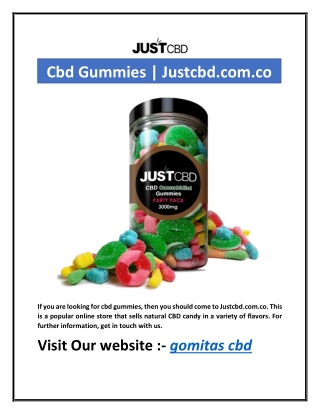 Cbd Gummies | Justcbd.com.co