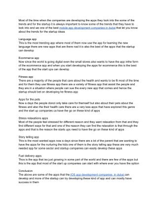 tips for the startups for the mobile apps
