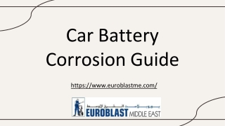 A Guide to Car Battery Corrosion