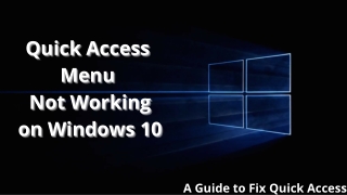 How to Fix Quick Access Not Working in Windows 10