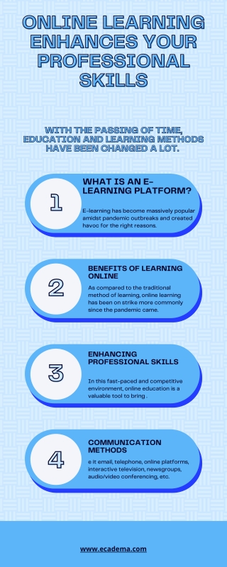 How Online Learning Enhances Your Professional Skills