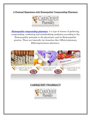 Homeopathic Pharmacy, carequestpharmacy.com