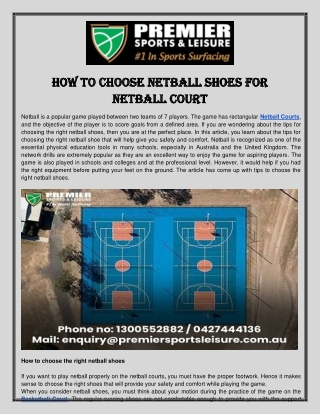 Netball Courts - Premier Sports And Leisure