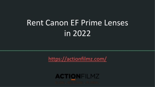 Rent Canon EF Prime Lenses in 2022