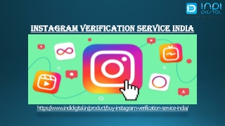 Which is the best company for Instagram verification service India