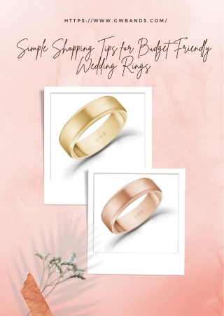 Simple Shopping Tips for Budget Friendly Wedding Rings