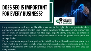 Does SEO Is Important For Every Business?