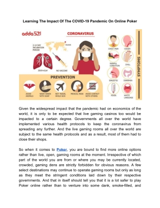 Learning The Impact Of The COVID-19 Pandemic On Online Poker