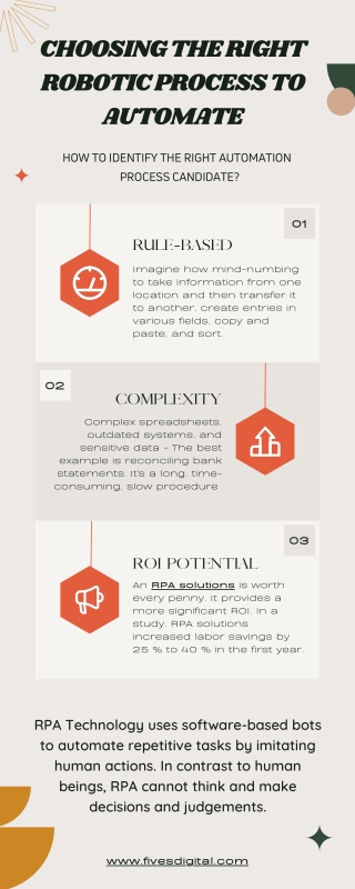 Choosing the right robotic process to automate