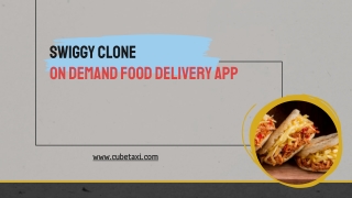 Swiggy Clone-On Demand Food Delivery App