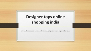 Designer tops online shopping india