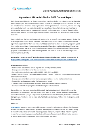 Agricultural Microbials Market Forecasts to 2028