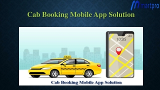 Cab Booking mobile App Solution