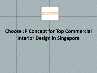 Top Commercial Interior Design in Singapore