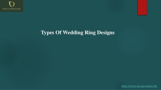 Types Of Wedding Ring Designs