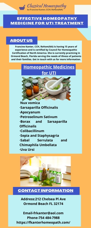Effective Homeopathy Medicine for UTI Treatment