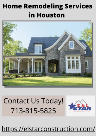 Home Remodeling Services in Houston | E & L Star Construction