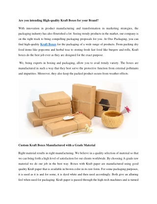 Kraft Boxes
