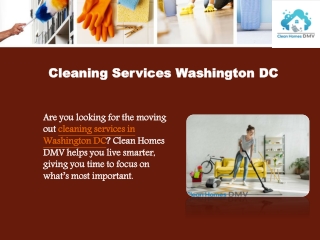 Cleaning Services Washington DC